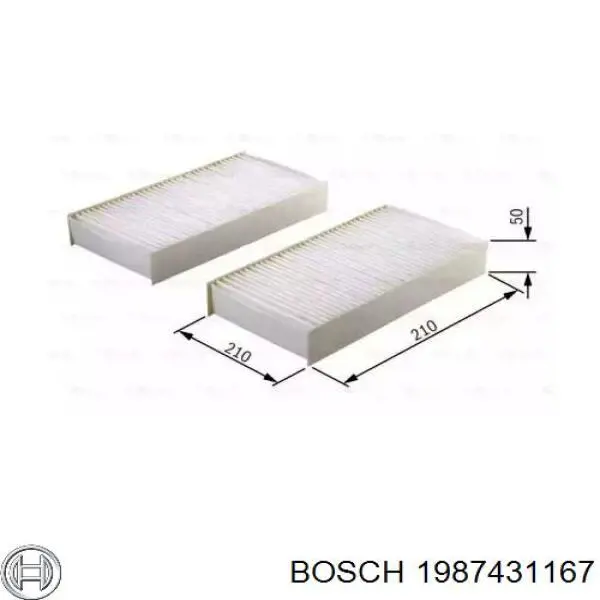 Filtro de habitáculo 1987431167 Bosch