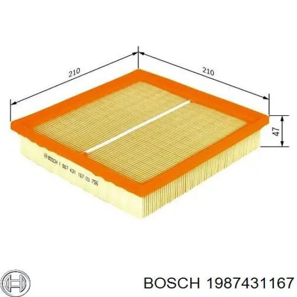 Фильтр салона 1987431167 Bosch