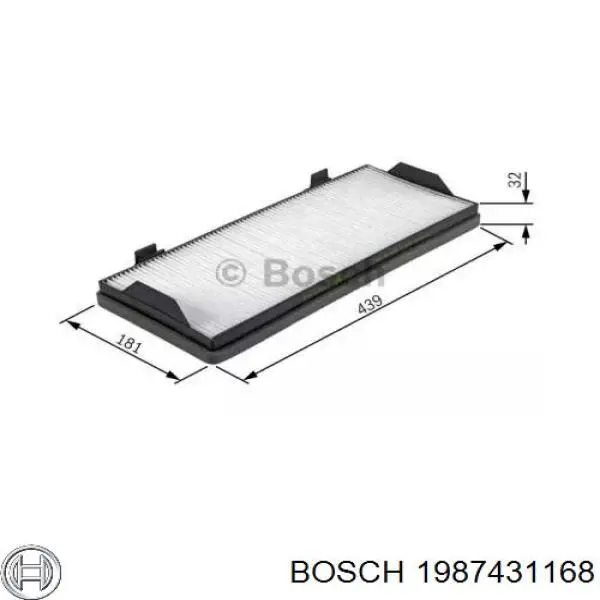 1987431168 Bosch фильтр салона