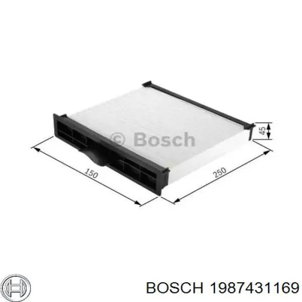 Filtro de habitáculo 1987431169 Bosch