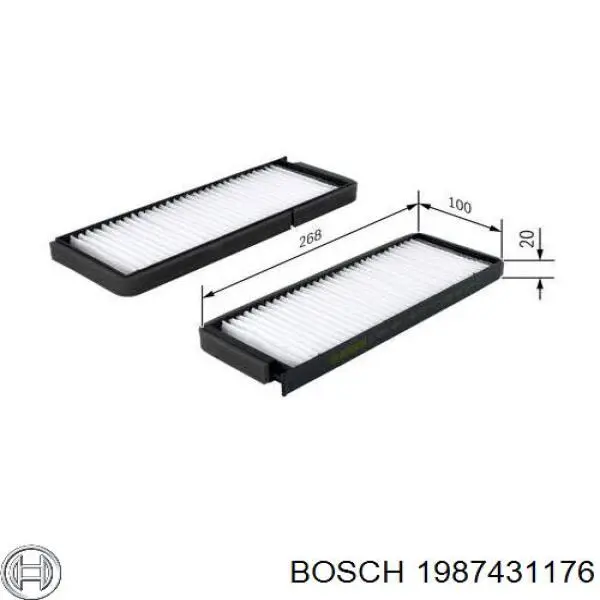 Фільтр салону 1987431176 Bosch