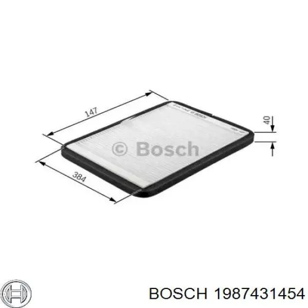 1987431454 Bosch фильтр салона