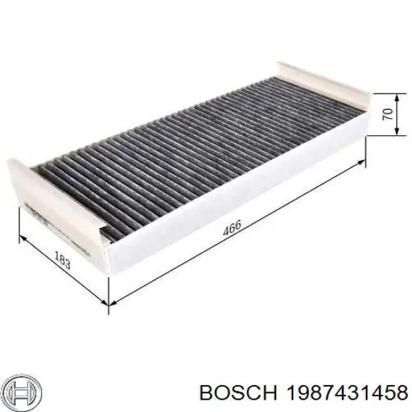Воздушный фильтр салона Bosch 1987431458