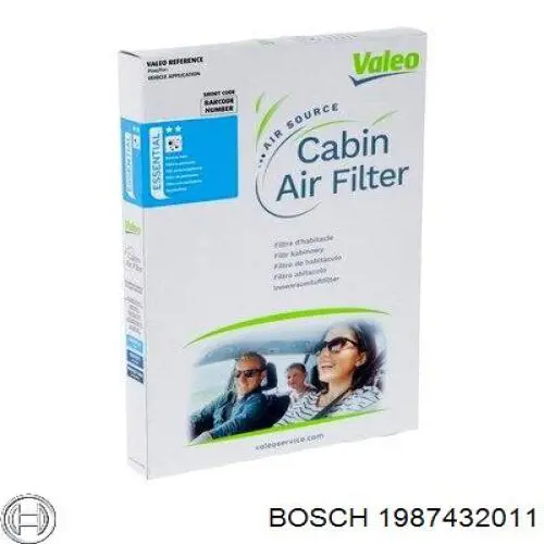Купить 1987432011 Bosch Фильтр салона угольный