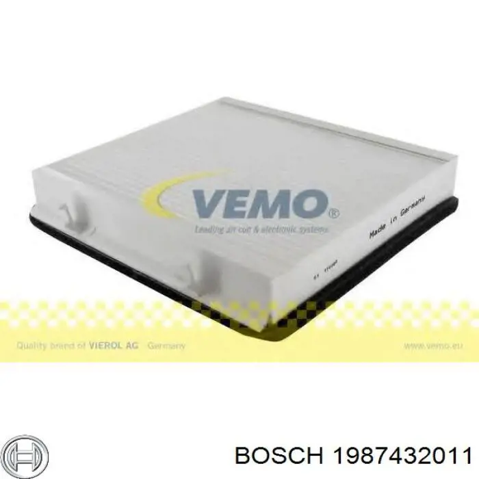 Фильтр воздушный отопителя Bosch 1987432011 цена, от 13.16 USD