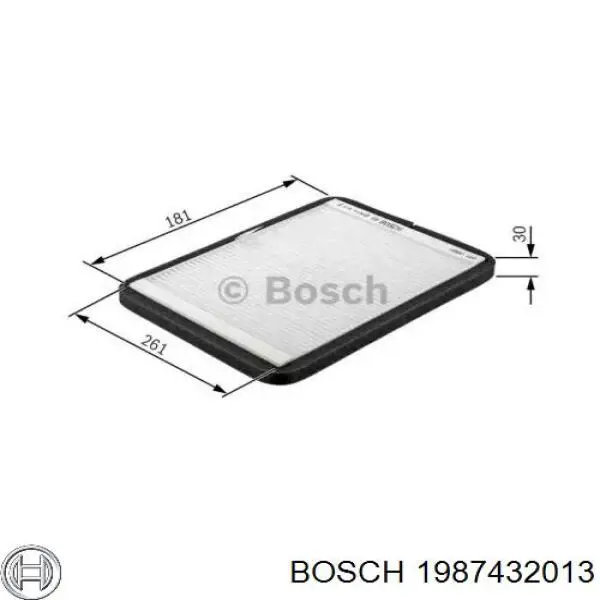 Воздушный фильтр салона Bosch 1987432013