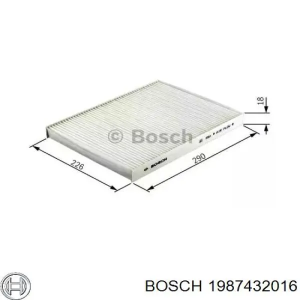 Фильтр воздушный отопителя Bosch 1987432016 цена, от 7.10 USD