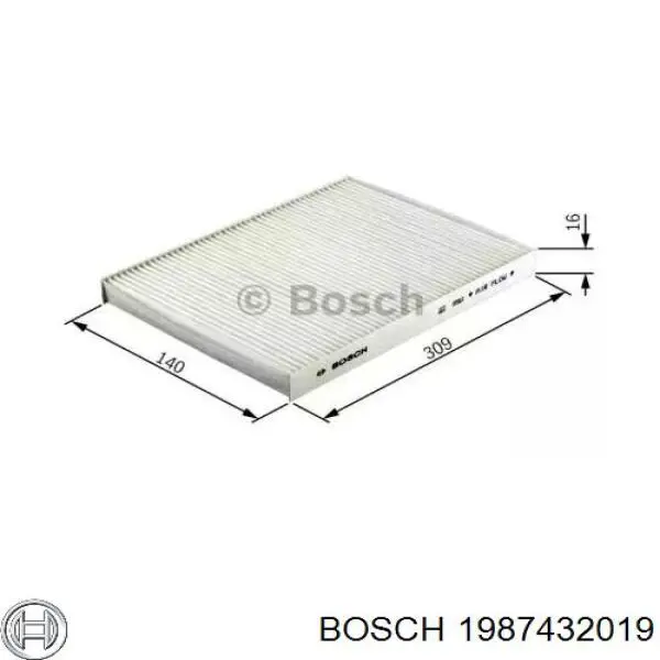 Фильтр салона 1987432019 Bosch