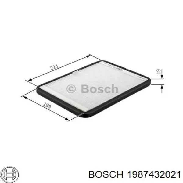 1987432021 Bosch фильтр салона