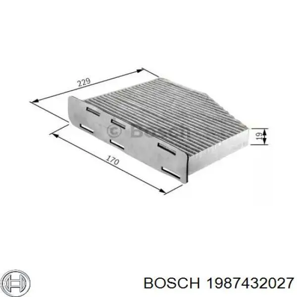 Фильтр салона 1987432027 Bosch