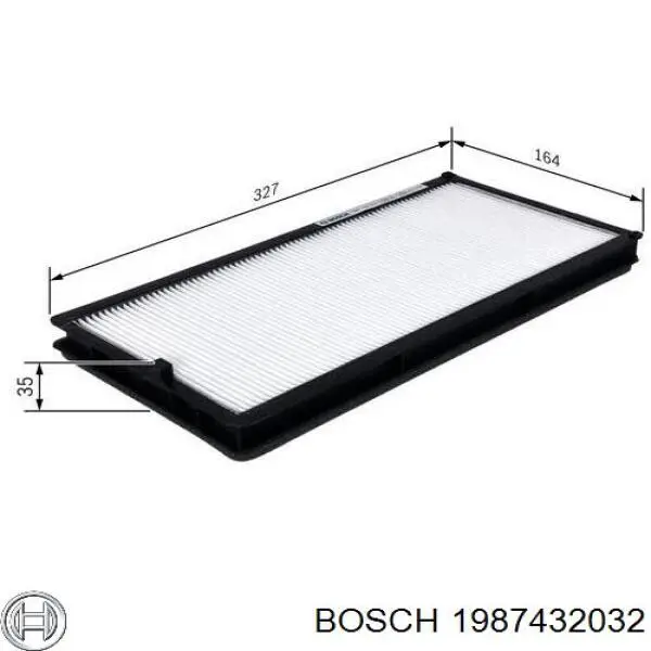 Filtro de habitáculo 1987432032 Bosch