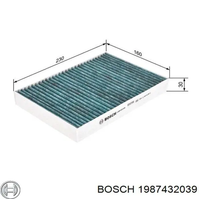 1987432039 Bosch Внутрисалонный фильтр