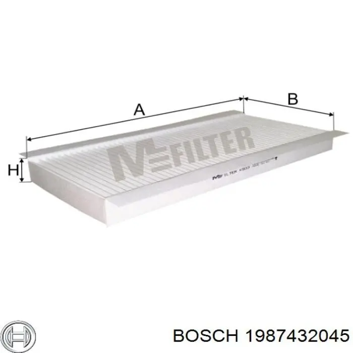 1987432045 Bosch Внутрисалонный фильтр