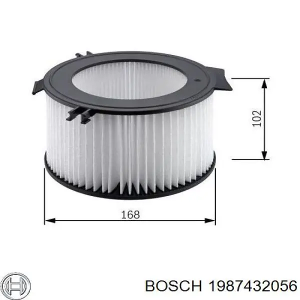 Фільтр салону 1987432056 Bosch