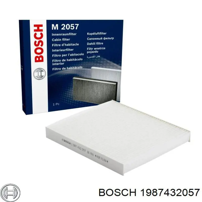 Фильтр воздушный отопителя Bosch 1987432057 цена, от 7.57 USD