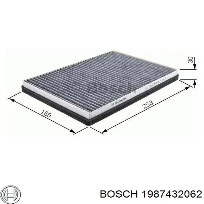 Filtro de polen 1987432062 Bosch