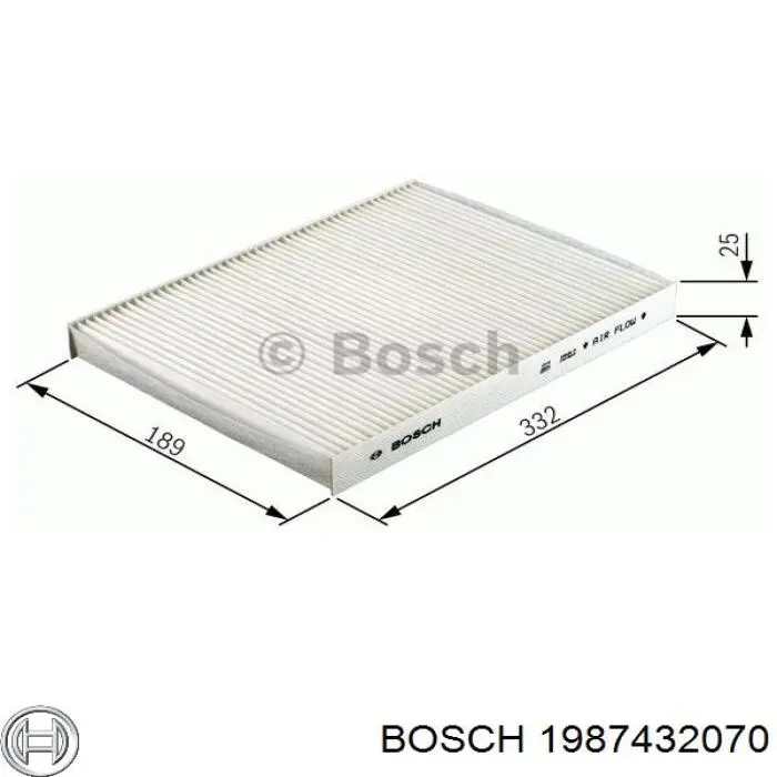 1987432070 Bosch Внутрисалонный фильтр