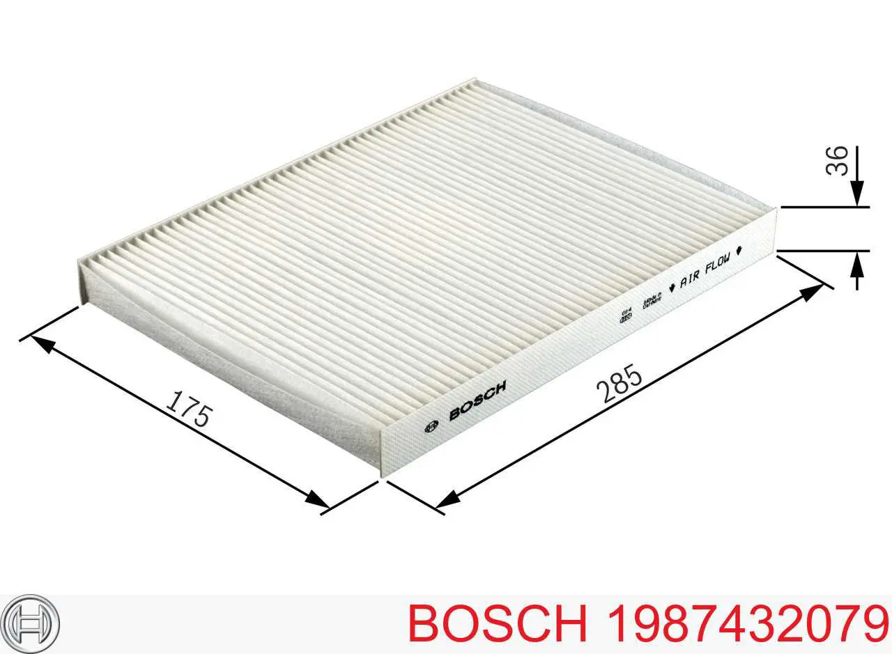 Воздушный фильтр салона Bosch 1987432079