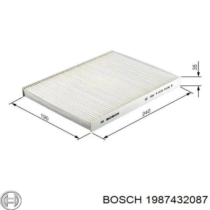 M2087 Bosch Внутрисалонный фильтр