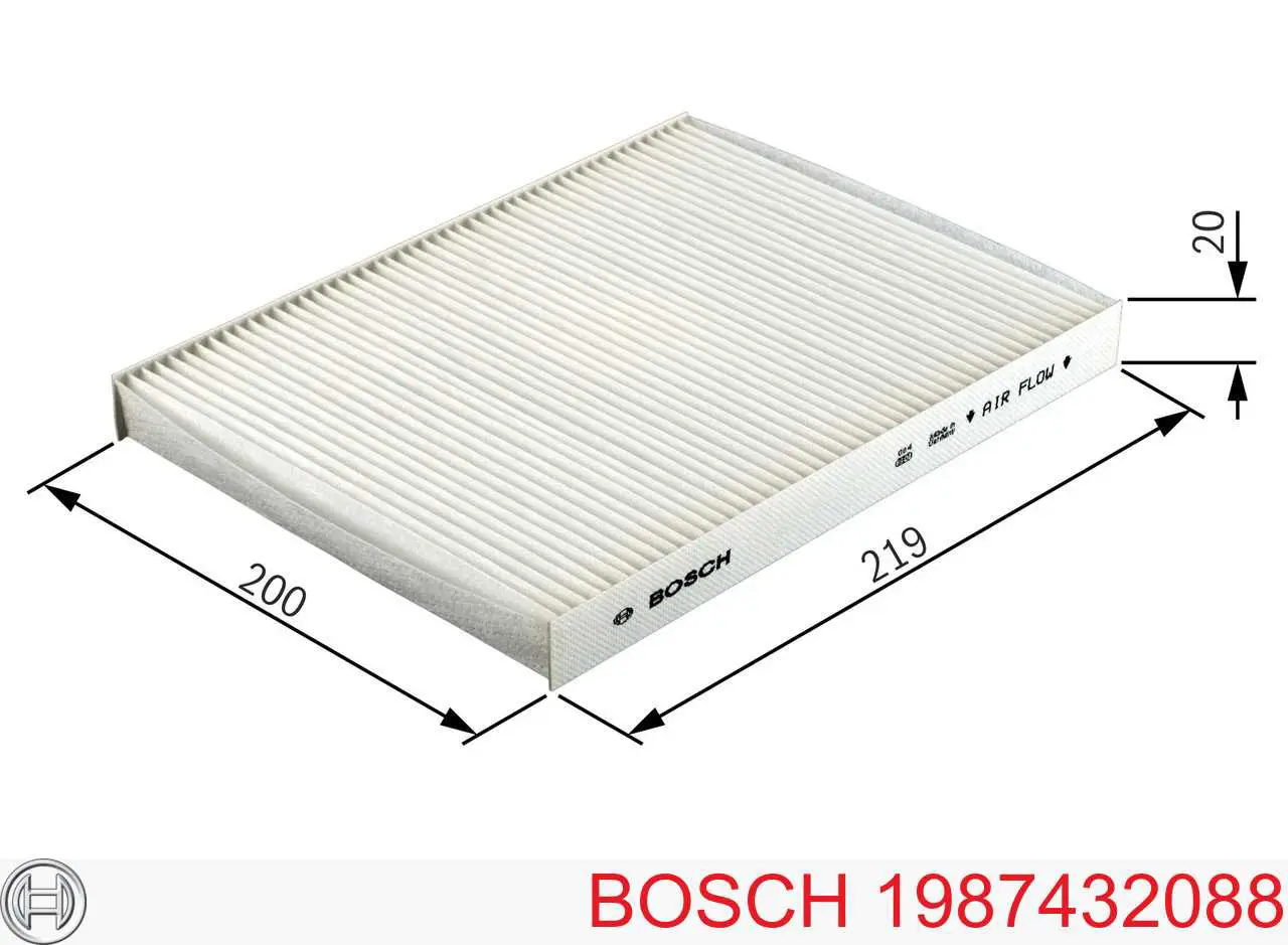 Фильтр салона 1987432088 Bosch