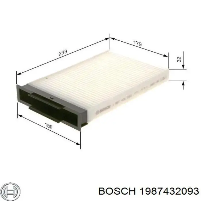 Воздушный фильтр салона Bosch 1987432093