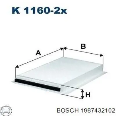 1987432102 Bosch Внутрисалонный фильтр