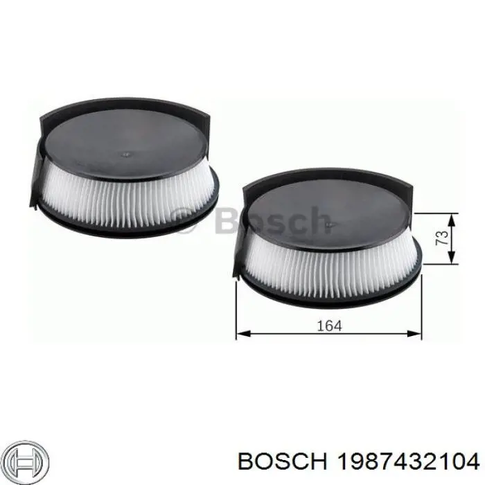 1 987 432 104 Bosch фильтр салона