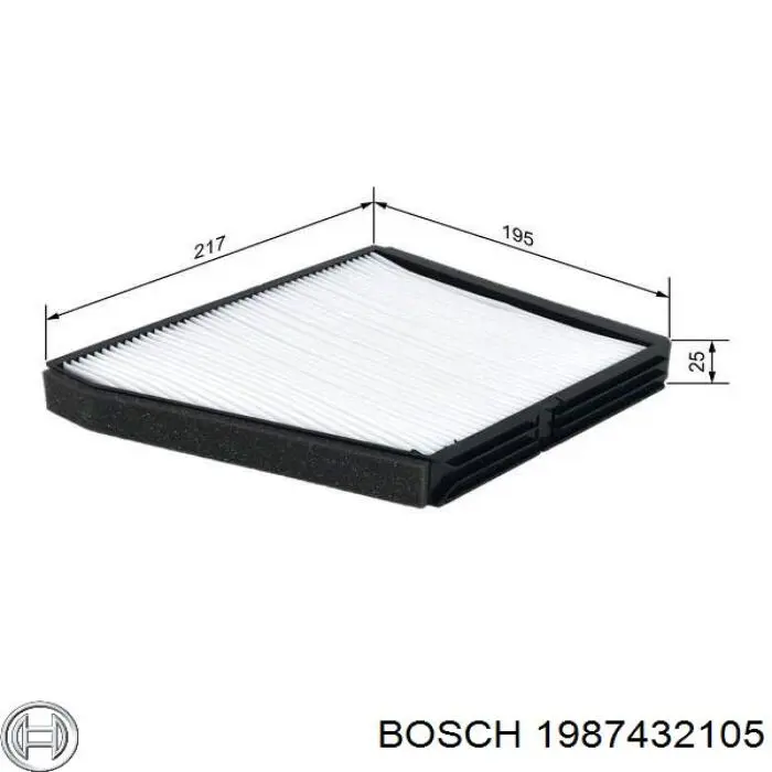 1987432105 Bosch Внутрисалонный фильтр