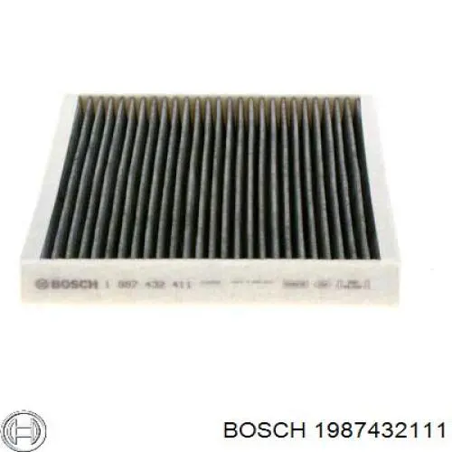 Купить 1987432111 Bosch Фильтр салона угольный