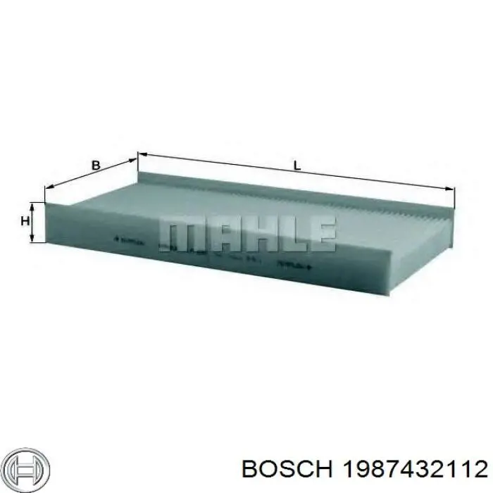 Купить 1987432112 Bosch Фильтр салона угольный