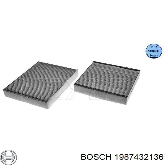 Фильтр воздушный отопителя Bosch 1987432136 цена, от 11.06 USD