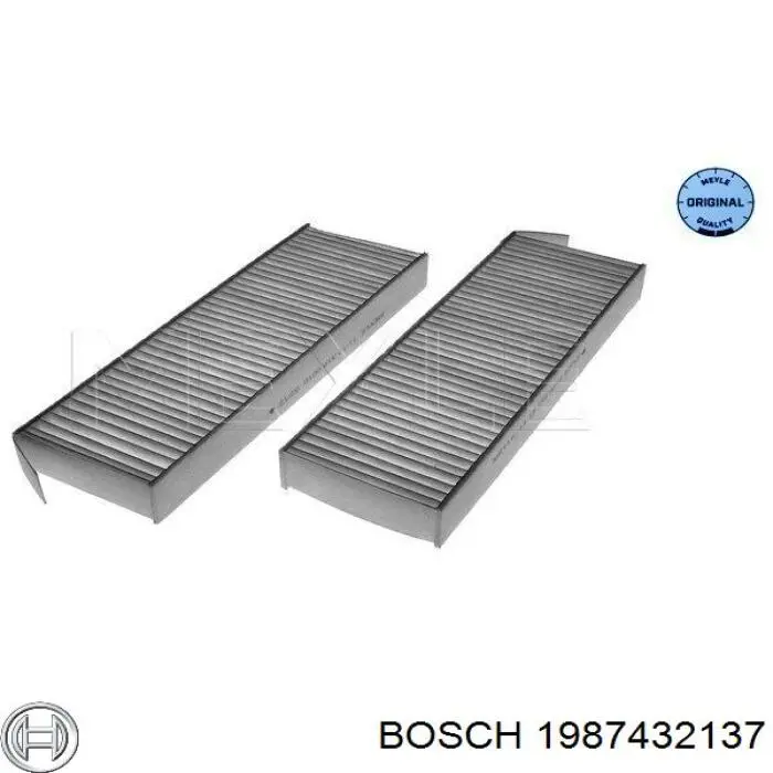 Фильтр воздушный отопителя Bosch 1987432137 цена, от 13.48 USD