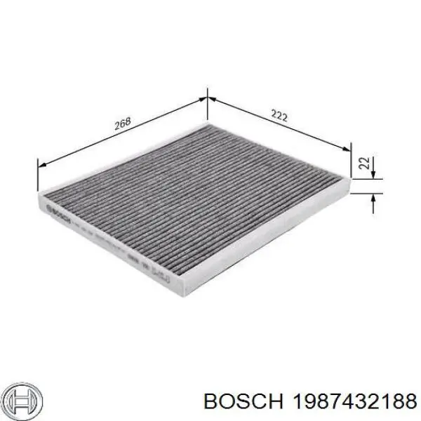 Фільтр салону 1987432188 Bosch