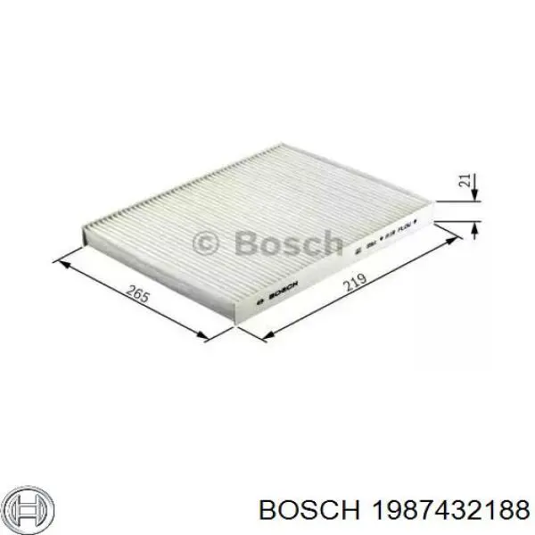 Фільтр салону 1987432188 Bosch
