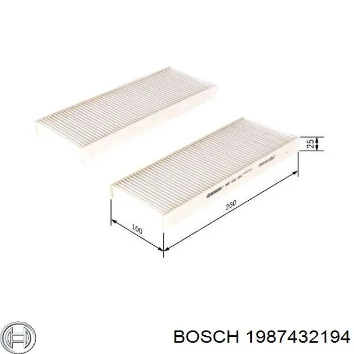 1987432194 Bosch Внутрисалонный фильтр