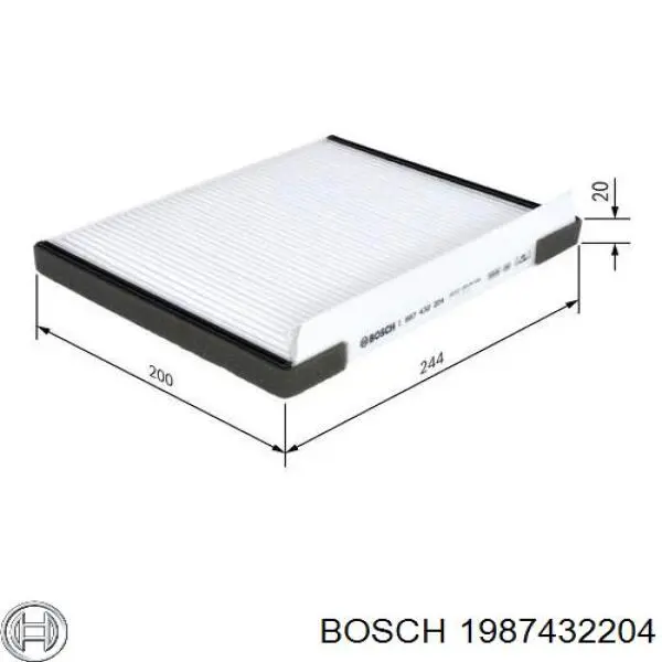 1987432204 Bosch Внутрисалонный фильтр