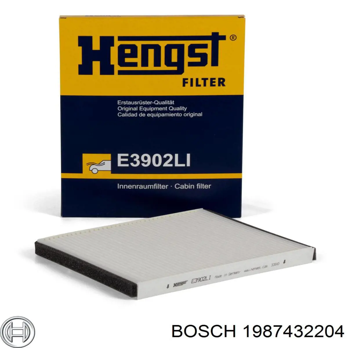 Фильтр воздушный отопителя Bosch 1987432204 цена, от 4.86 USD