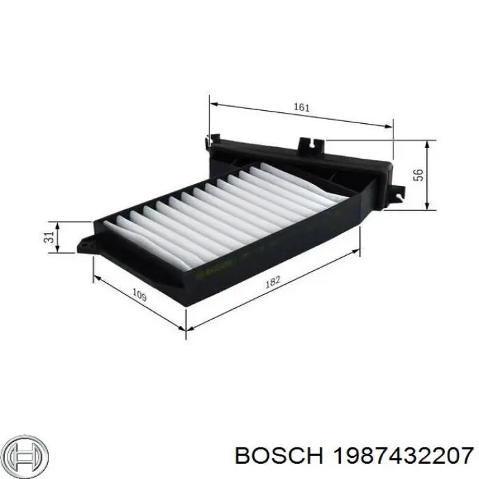 Воздушный фильтр салона Bosch 1987432207