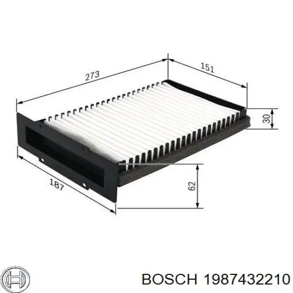 1987432210 Bosch filtro de salão