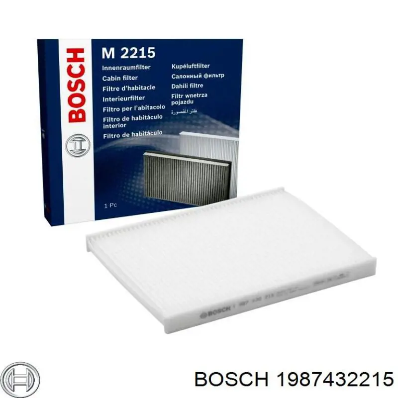 Фильтр воздушный отопителя Bosch 1987432215 цена, от 6.15 USD