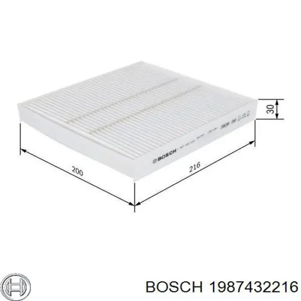 Фільтр салону 1987432216 Bosch