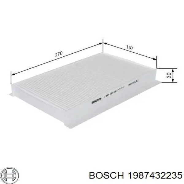 Фильтр салона 1987432235 Bosch