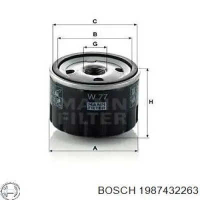 Купить 1987432263 Bosch Фильтр салона угольный