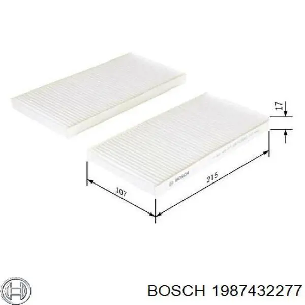Фильтр воздушный отопителя Bosch 1987432277 цена, от 6.96 USD