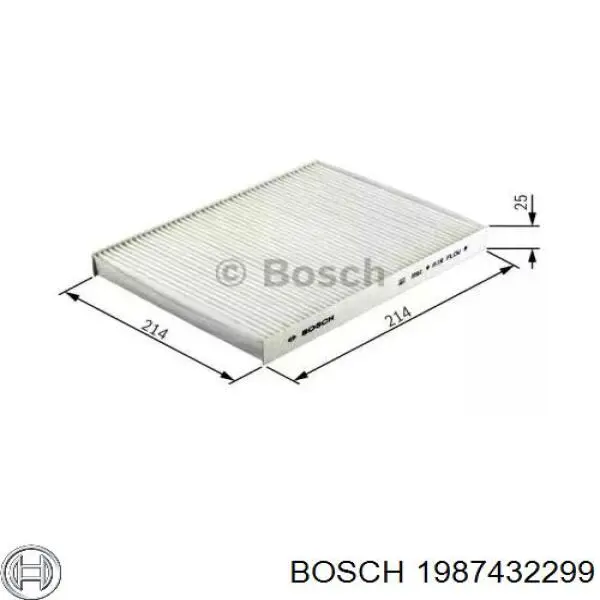 1 987 432 299 Bosch фильтр салона