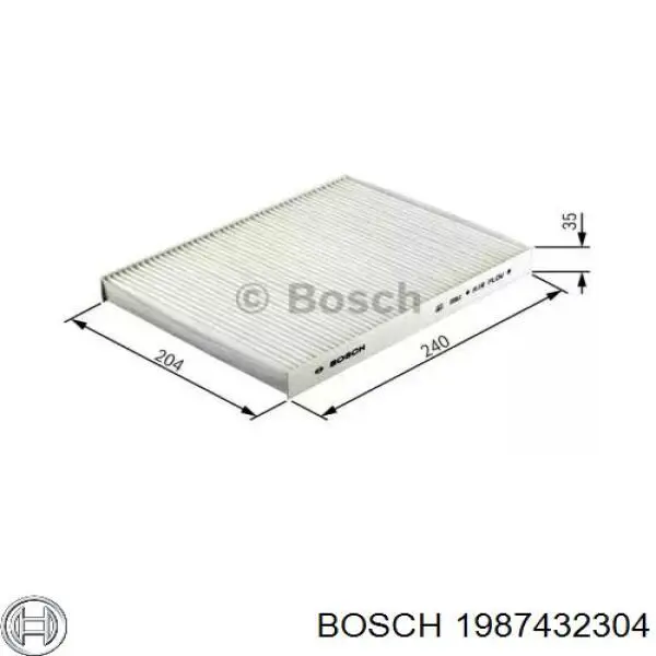 Фильтр салона 1987432304 Bosch