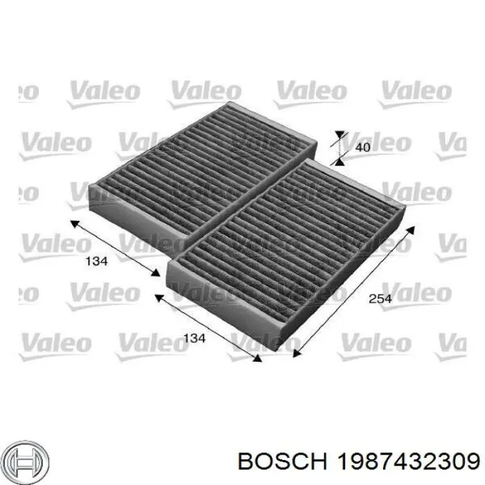 1987432309 Bosch Внутрисалонный фильтр