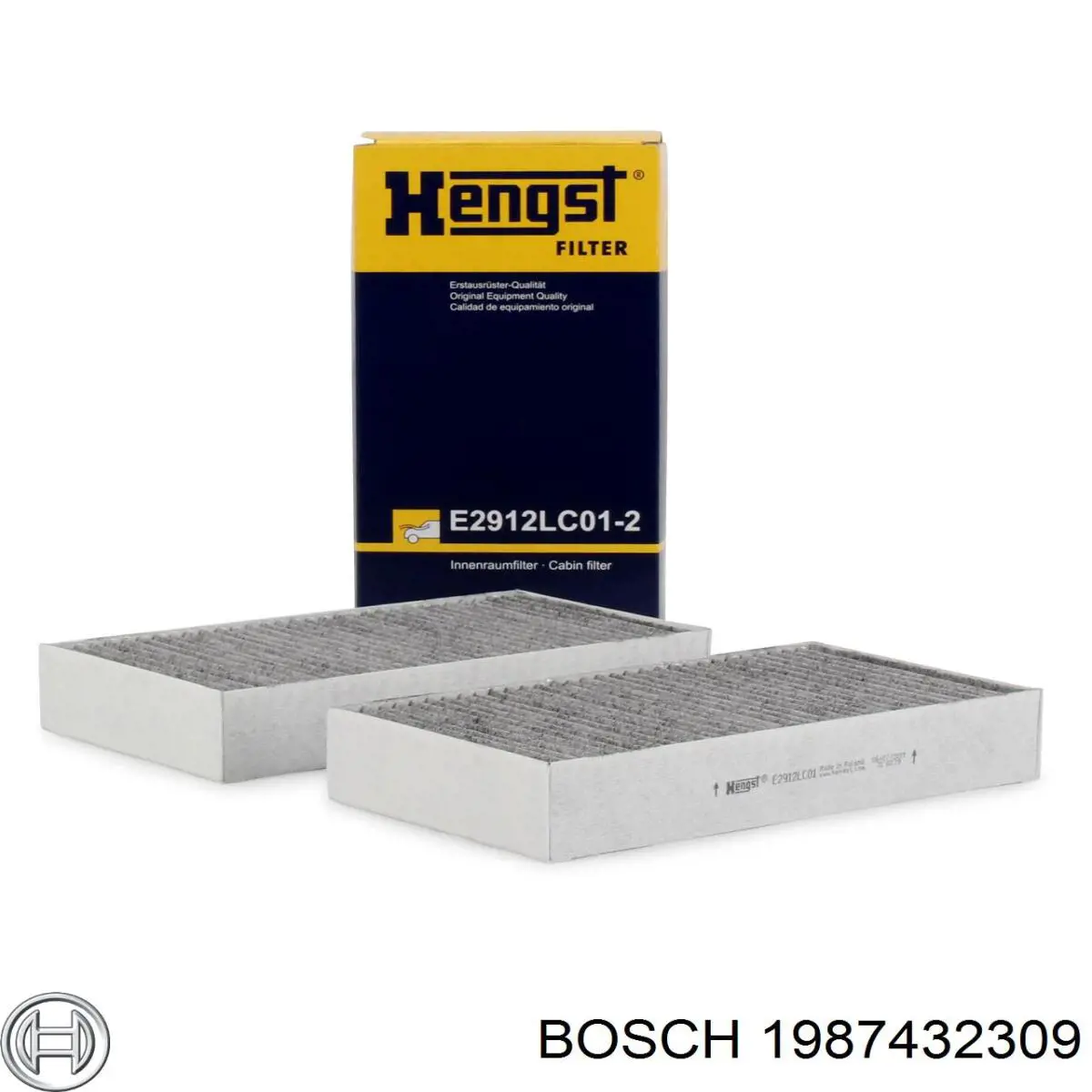 Фильтр воздушный отопителя Bosch 1987432309 цена, от 28.13 USD