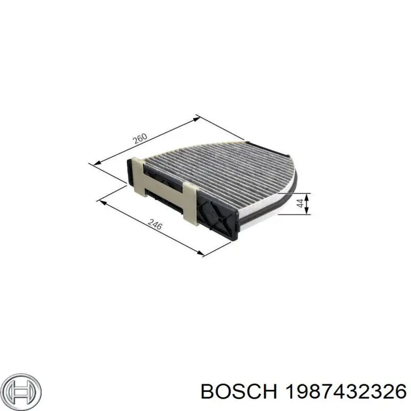 Фильтр воздушный отопителя Bosch 1987432326 цена, от 18.82 USD
