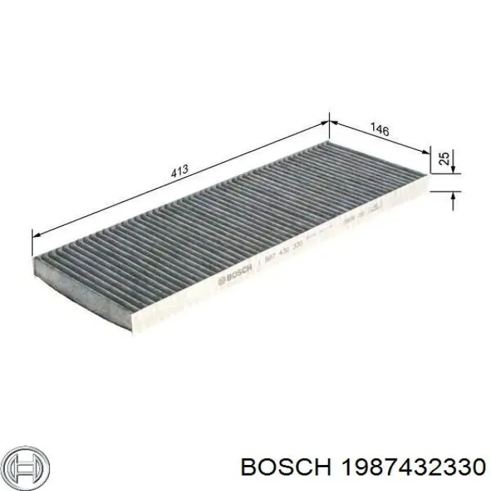 Фильтр салона 1987432330 Bosch